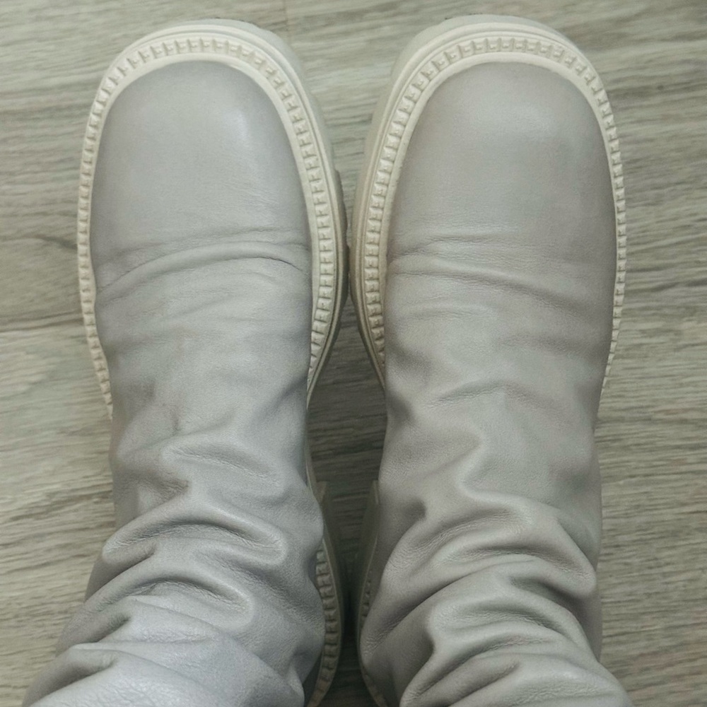 Free People Gray Combat Boots